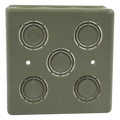  Caja Cuadrada  de 1/2" - 3/4" para PVC Conduti Pesado. 