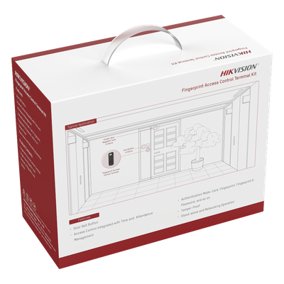 Kit de Control de Acceso TODO INCLUIDO con Lector de Huellas y Tarjetas / 3,000 Huellas / Compatible con App Hik-Connect / Incluye Electroimán Botón de Salida y Montajes Z y L para imán (DS-K1T804) - Imagen 4