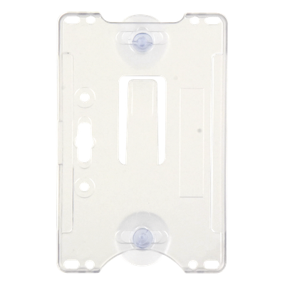 Porta tarjeta de plastico ABS / Transparente / Compatible con tarjetas ACCESSCARDEPC / PROCARDX o Formato CR80 - Imagen 3