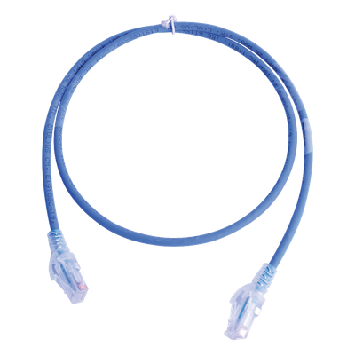 Patch Cord MC5 Modular Cat5e UTP, CM/LS0H, 1.52 Metros (5 Pies), Color Azul, Versión Bulk (Sin Empaque Individual)
