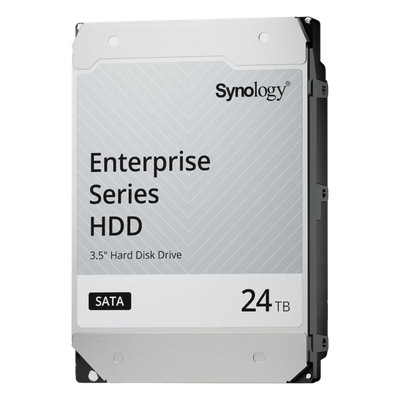 Disco Duro SATA de 3,5" Serie Plus / Capacidad 24TB / Interfaz SATA 6 GB/s / Tecnología CMR / MTBF de 1,2 Millón de Horas / Carga de Trabajo de 180 TB/año / Compatible con Synology DSM
