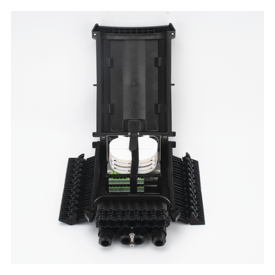 Caja de Distribución de Fibra Óptica para 24 Empalmes con 16 Acopladores SC/APC. Enterrado Directo, IP68, Splitter 1x16 Incluido con Conectores SC/APC - Imagen 5