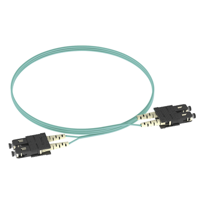 Jumper de Fibra Optica Multimodo 50/125 OM3, SC-SC Duplex, OFNR (Riser), Color Aqua, 3 Metros (9.84 Pies) - Imagen 4