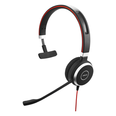 Diadema / Auricular Jabra Evolve 40 Mono / USB y 3.5mm / Cancelación de Ruido / Indicador de Ocupado (6393-823-109)