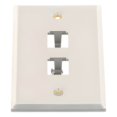 Placa de Pared Vertical, de Acero Inoxidable, Salida Para 2 Puertos Mini-Com - Imagen 6