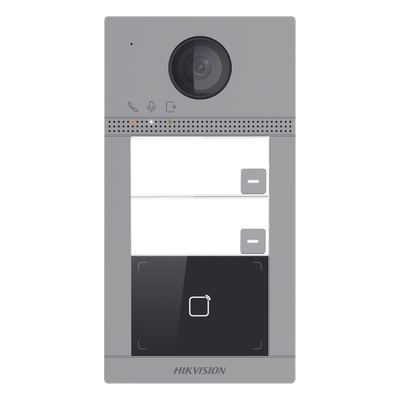 Videoportero IP 2 Megapixel / Llamada y Apertura Remota desde App Hik-Connect (requiere monitor) / PoE / Exterior IP65 + Antivandalico IK08 / 2 Departamentos / Apertura con Tarjeta / Soporta 2 Puertas y hasta 6 Monitores - Imagen 3