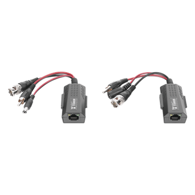 Kit de transceptores activos, envía alimentación 12V/24Vcc/AC, video y audio a una distancia de hasta 150 m en 4K para aplicaciones de video por UTP Cat 5e / 6 en alta definición. - Imagen 3