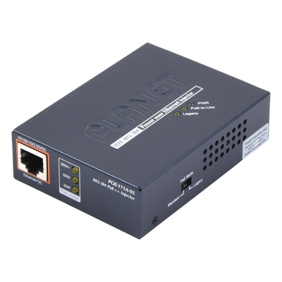 Inyector PoE 802.3af/at/bt , Hasta 95 Watts, Puerto Gigabit con Fuente Externa - Imagen 3