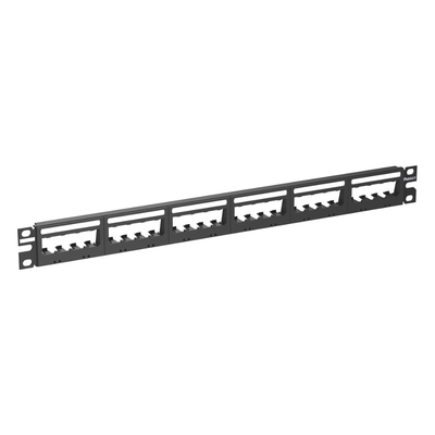 Panel de Parcheo Modular Mini-Com (Sin Conectores), Ultimate IDÆ, Plano, Sin Blindaje, Con Etiqueta y Cubierta, de 24 Puertos, 1UR - Imagen 3
