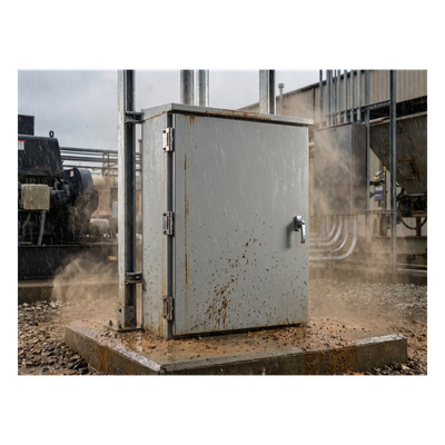 Gabinete Industrial ProTek de 19 UR de 922 x 600 x 614 mm Puerta Sólida Con Aire Acondicionado de 800 BTU / Protección NEMA Tipo 4/12; IP66, Fabricado en Acero Color Gris Claro - Imagen 3