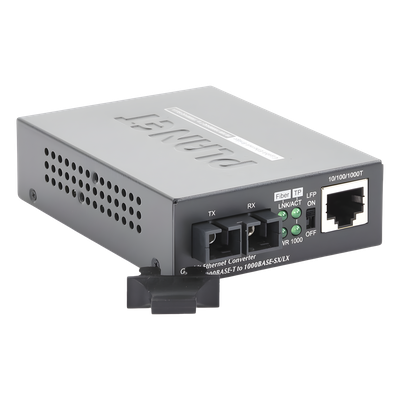 Convertidor de Medios 1000 Mbps UTP/Fibra Óptica Mono-Modo Hasta 20 Km, Conector SC - Imagen 4