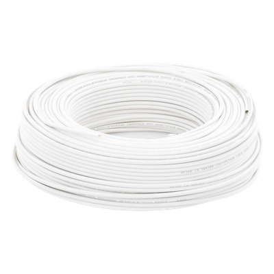 Bobina de 100 Metros (328.08 Pies) / Cable de CCA / 4 x 22 AWG / Tipo Aluminio Revestido de Cobre / Aplicaciones en Alarmas de Intrusión / Automatización