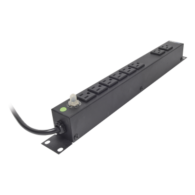 Multicontacto Horizontal (PDU) de 8 Contactos (NEMA 5-15R) Rack 19" 1UR. Voltaje Entrada/Salida: 120Vca/15A - Imagen 4