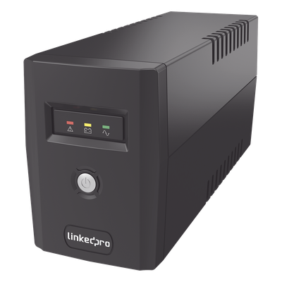 UPS 600VA/360 W Línea Interactiva / 6 Contactos 5-15R (4 Respaldadas) / Regulación de Voltaje / Protección RJ45 