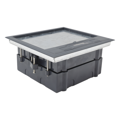 Caja de Piso para Dos Módulos Universales (Socket M2), para Alimentación Eléctrica y Redes de Datos (11000-33401) No Incluye Faceplates - Imagen 6