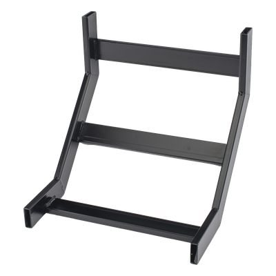 Curva Vertical Interior de 90° para Escalera Tubular de 1.5" de Peralte y 12" de Ancho, Acabado con Pintura Epóxica Color Negro, Incluye Coples y Tornillería - Imagen 3