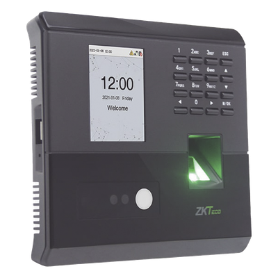 Terminal Biométrica Facial y Huella / 100 Rostros 500 Huellas / Visible Light / ADMS / TCP/IP / BioTimePro