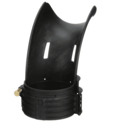 Conducto tipo cascada Tak-Ty™, 4 in, negro - Imagen 3