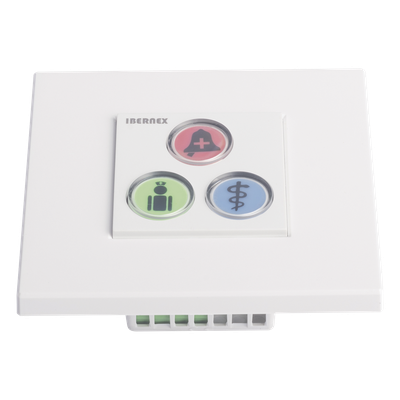 Modulo de 3 Botones iluminados para habitación de Hospital / Alarma / Cancelar y Código Azul / BUS RS485 / Compatible con NX0019/B, NX1021 Y NX0015 - Imagen 3