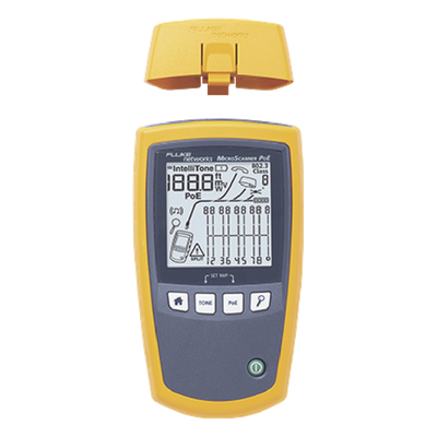 Verificador de Red MicroScanner PoE, para Comprobación de Redes de Voz, Datos, Video y PoE 802.3af, at, bt y UPOE, con Pantalla LCD Retroiluminada - Imagen 3