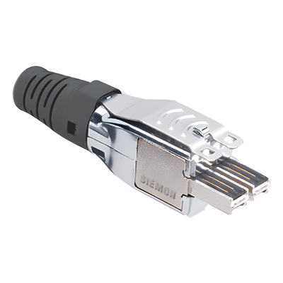 Plug TERA de 4 Pares, Compatible con Cable Sólido de 0.64 - 0.55 mm (0.025 - 0.022 Pulgadas) (22 - 23 AWG) S/FTP y F/FTP, Color Negro