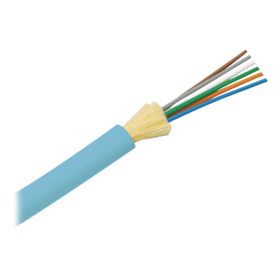 Cable de Fibra Óptica de 6 Hilos, Multimodo OM4 50/125 Optimizada, Interior, Tight Buffer 900um, No Conductiva (Dieléctrica), OFNR (Riser), Precio Por Metro