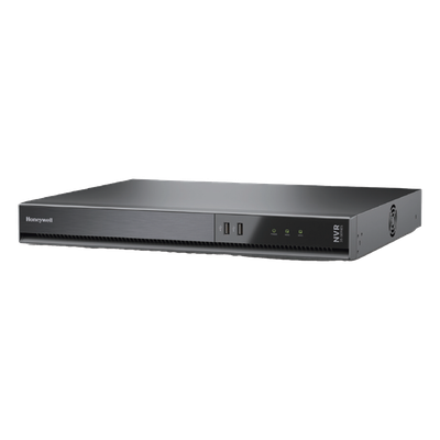 NVR de 16 canales 4K con 16 puertos PoE+ 30 W, 2 bahías HDD y recepción de alarmas, Serie 35
