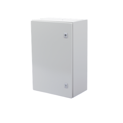 Gabinete de Acero IP66 Uso en Intemperie (400 x 600 x 250 mm) con Placa Trasera Interior Metálica y Compuerta Inferior Atornillable (Incluye Chapa y Llave T). - Imagen 5