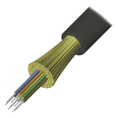 Cable de Fibra Óptica de 12 Hilos, Interior/Exterior, Tight Buffer, No Conductiva (Dieléctrica), Plenum, Multimodo OM4 50/125 Optimizada, 1 Metro (3.28 Pies)