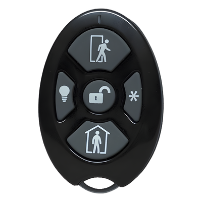 ALULA - Control Remoto de Seguridad Cinco Botones / Compatible con Automatización del Hogar / Encriptación Inalámbrica / Indicador de Batería Baja