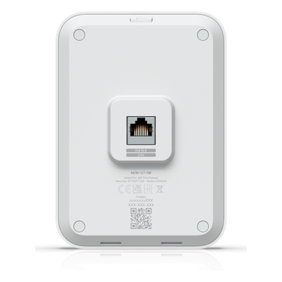 U7 In-Wall WiFi 7 Doble Banda para Interiores, con Cobertura de hasta 115 m², Capacidad para 200 Usuarios y Diseño Optimizado para Entornos de Hospitalidad - Imagen 6