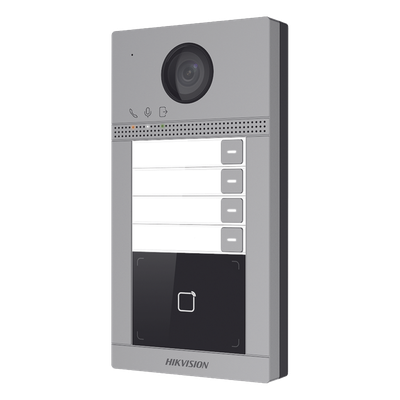 Videoportero IP 2 Megapixel / Llamada y Apertura Remota desde App Hik-Connect (Requiere monitor )/ PoE / Exterior IP65 + Antivandalico IK08 / 4 Departamento / Apertura con Tarjeta / Soporta 2 Puertas y hasta 6 Monitores - Imagen 5