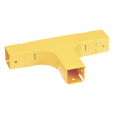 Accesorio en T Horizontal, Con Ángulos a 90º, Para Canaletas FiberRunner™ 2X2, Color Amarillo - Imagen 4
