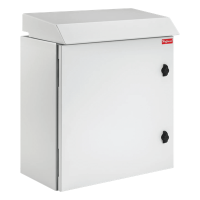 Gabinete Rack 12 UR ProTek Tipo 3R Exterior con Ventiladores y Termostato / 61.2 cm x 60 cm x 61 cm (24.09 in x 23.6 in x 24 in) / Acero Gris RAL 7035 / Protección IP32 IK10