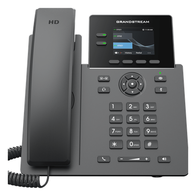 TELÉFONO IP GRADO OPERADOR DE 2 LÍNEAS / GRP2610 / APROVISIONAMIENTO SIN INTERVENCIÓN / 8 BOTONES VIRTUALES MULTIUSO / PANTALLA LCD A COLOR / SEGURIDAD CARRIER-GRADE / AUDIO HD / CONFERENCIA DE AUDIO 5 VÍAS / COMPATIBLE CON GDM