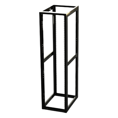 Rack Estándar 19" de 4 Postes, Acero, 45 Unidades, Profundidad Ajustable.