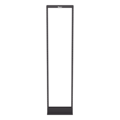 Rack de Dos Postes Estándar de 19 in, Rieles Numerados y Roscados #12-24, Fabricado en Aluminio, 45 Unidades de Rack, Color Negro - Imagen 3