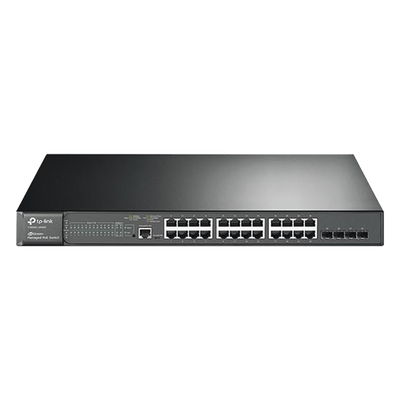 Switch JetStream PoE+ administrable Capa 2, 24 puertos 10/100/1000 Mbps + 4 puertos SFP 384 W - Imagen 3