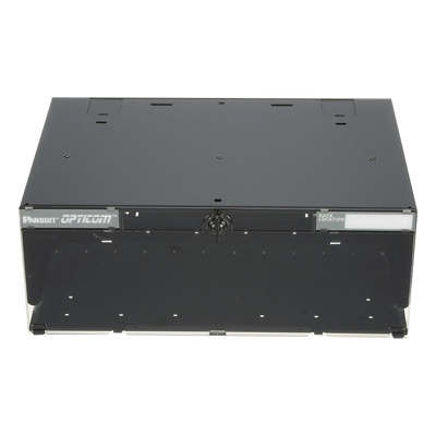 Panel de Distribución de Fibra Óptica, Acepta 12 Placas FAP o FMP, Bandeja Deslizable e Inclinable Hacia Abajo, Hasta 288 Fibras, Color Negro, 4UR - Imagen 4