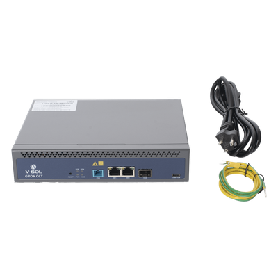 OLT de 1 puerto GPON SC/UPC + 3 puertos Uplink (2 puertos Gigabit Ethernet + 1 puerto SFP/SFP+), Fuente de alimentación redundante AC/DC , hasta 128 ONUS - Imagen 5
