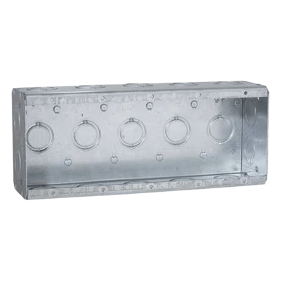 Caja Multigang de 5 Gang / Profundidad 2 1/2" / 19 Entradas 1/2"-3/4".