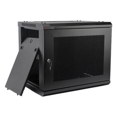 Gabinete PRECISION, Con Puerta Perforada, de 19in, 9UR, 450mm de Profundidad, Color Negro - Imagen 5