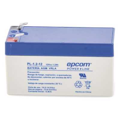 Batería 12 Vcc / 1.2 Ah / UL / Tecnología AGM-VRLA / Para uso en equipo electrónico Alarmas de intrusión / Incendio/ Control de acceso / Video Vigilancia / Terminales F1 / Cargador recomendado CHR-80. - Imagen 3