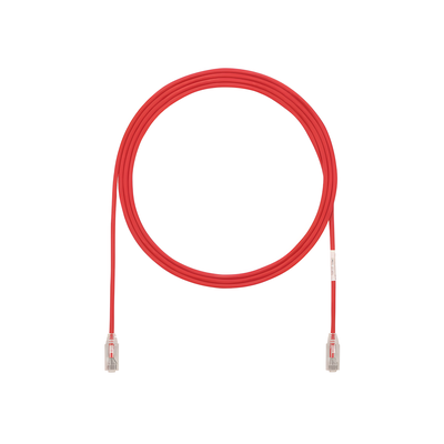 Cable de Parcheo TX6, UTP Cat6, Diámetro Reducido (28AWG), Color Rojo, 0.5 Metros (1.64 Pies) - Imagen 3