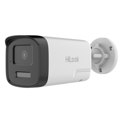 [Audio Bidireccional + Dual Light + ColorVu] Bala TURBOHD 3K (5 Megapixel) / Lente 2.8mm / 40 mts IR EXIR + 40 mts Luz Blanca / Micrófono y Bocina Integrado / Exterior  IP67 / Metal / dWDR 