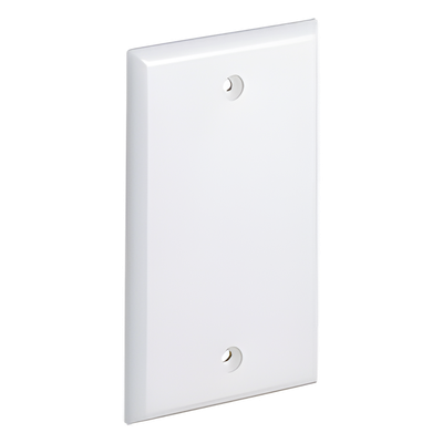 Placa de Pared Ciega Universal, Color Blanco