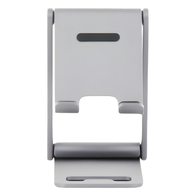 Soporte para Teléfono Celular de Aluminio | Angulo Ajustable | Amplia Compatibilidad con dispositivos de 4.7'' a 7.9'' | Antideslizante | Antiarañazos | Plegable | Color Gris. - Imagen 6