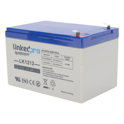 Batería de respaldo 12 V | 12 Ah | AGM | Especial para Seguridad Electrónica | UPS | Sistemas de Emergencia | Vida útil 5 años | Terminales F1 + Adaptador F2 - Imagen 3