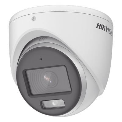 [ColorVu] Turret TURBOHD 3K (5 Megapixel) / Micrófono Integrado / Lente 3.6 mm / Imagen a Color 24/7 / 40 mts Luz Blanca / Exterior IP67 / dWDR / 4 Tecnologías