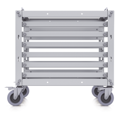 Rack Abierto 6U Compacto y Apilable sin Herramientas para Equipos UniFi, Ensamblaje Toolless, Ruedas con Seguro y Expansión a 12U con Kit de Apilado - Imagen 6